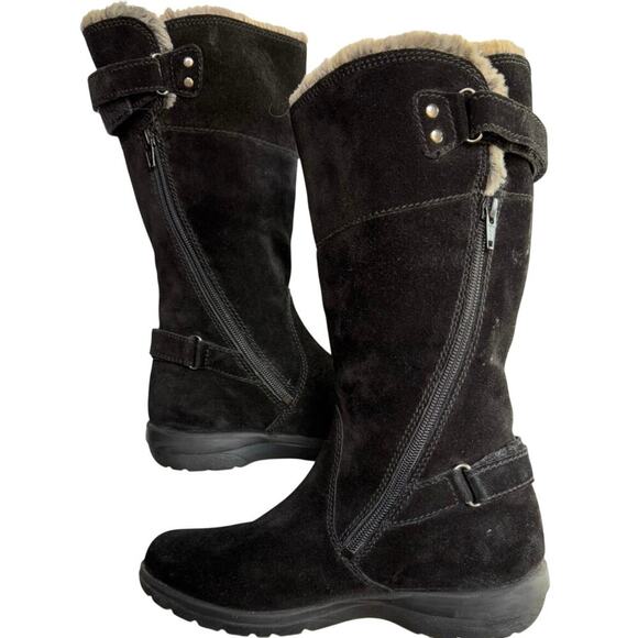 Clark’s Sheba Ayer Fur Cuff Suede Boots Womens Size 7 - Picture 8 of 12